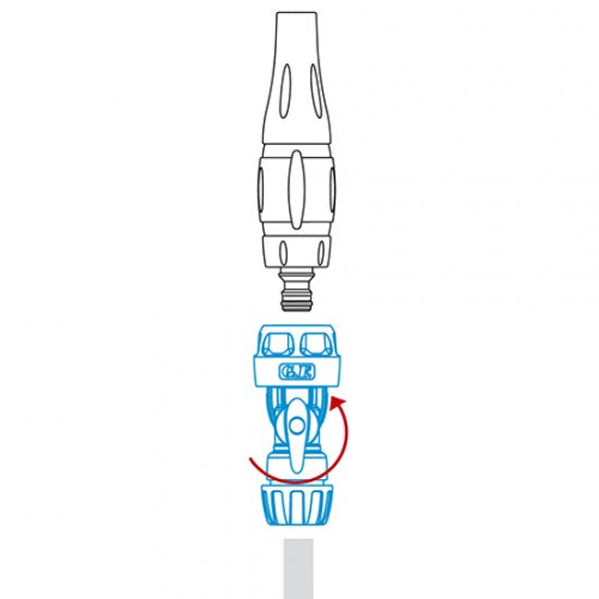 GF Ταχυσύνδεσμος με βάνα 1/2''- 5/8'' Κωδικός: GF8000-3024