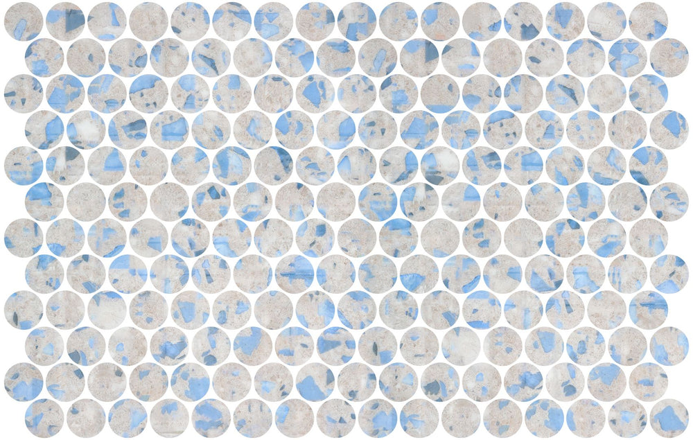 Round Terazzo Blue Blush ROUND VOGUE