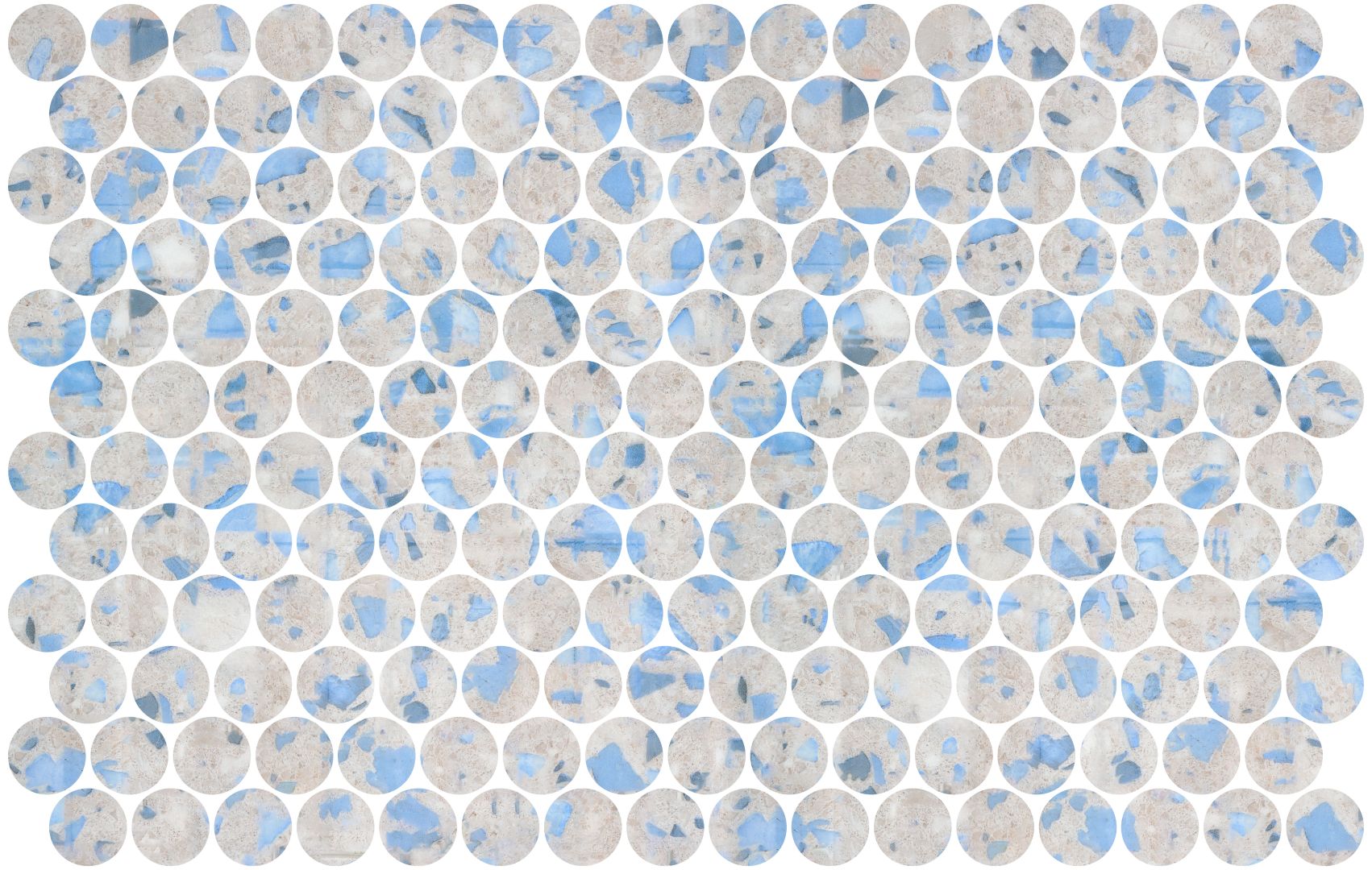 Round Terazzo Blue Blush ROUND VOGUE