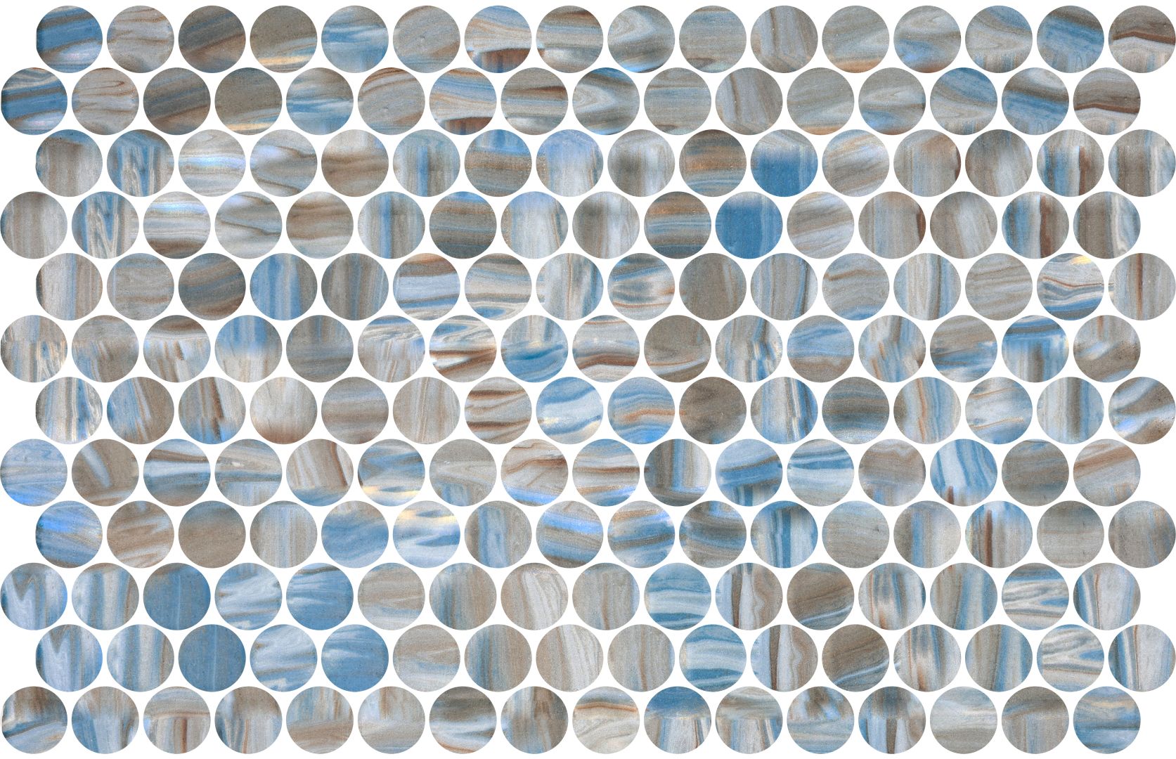 Round Thaya Blue Matte ROUND VOGUE