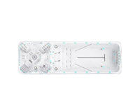 Witte zwemspa Vitality Deep met geïntegreerde jacuzzi buiten en zwemgedeelte, perfect voor jacuzzi kopen en swimspa.