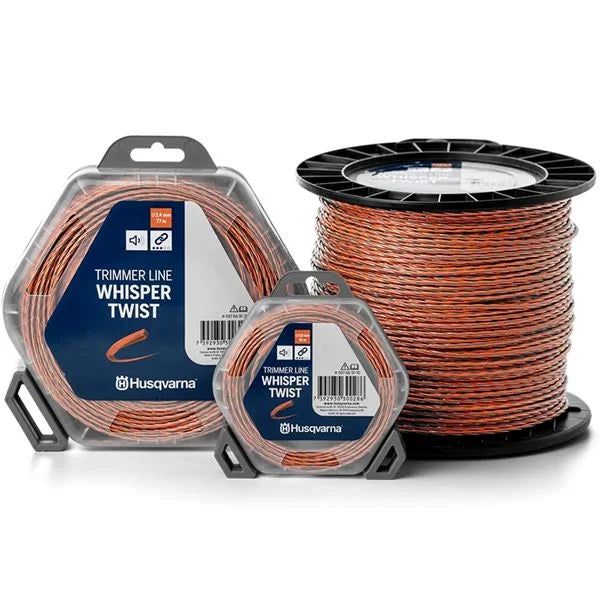 Μεσινέζα 3.0mm/48μέτρα Αθόρυβη Whisper Twist Πoρτοκαλί Husqvarna